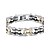cheap Men&#039;s Bracelets-Men&#039;s AAA Cubic Zirconia Chain Bracelet Star Gothic Fashion Punk Rock Hip-Hop Cubic Zirconia Bracelet Jewelry White For Street Gift Evening Party Going out / Titanium Steel / Gold Plated