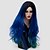 cheap Synthetic Trendy Wigs-Synthetic Wig Natural Wave Synthetic Hair Ombre Hair Blue Wig Women&#039;s Long Capless Royal Blue