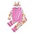 preiswerte Kleidersets für Babys (Mädchen)-Baby Mädchen Blumig Baumwolle / Lässig / Alltäglich Druck / Schleife / Blumen / Pflanzen Langarm Standard Standard Baumwolle Kleidungs Set Rosa