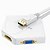 preiswerte DisplayPort-Kabel &amp; -Adapter-DisplayPort Adapter, DisplayPort nach HDMI 1.4 / DVI / VGA Adapter Male - Female Vergoldetes Kupfer 0,25m (0.8Ft)