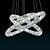 olcso Kör-3 gyűrű 80 cm-es kristály állítható tompítható csillár fém galvanizált elegáns és modern 110-120v 220-240v