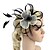 cheap Fascinators-Feather Net Fascinators Kentucky Derby Hat Flowers Headpiece Classical Feminine Style