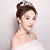 cheap Headpieces-Gemstone &amp; Crystal / Tulle / Rhinestone Tiaras / Headpiece with Crystal / Feather 1 Wedding / Special Occasion / Birthday Headpiece