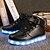 olcso Gyerek világítós cipők-Fiú Tornacipők LED Világító cipők USB töltés Bőrutánzat Kis gyerekek (4-7 év) Nagy gyerekek (7 év +) Sport Hétköznapi Szabadtéri Gyalogló Tépőzár LED Fénylő Fehér Fekete Piros Ősz Tél