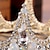preiswerte Hochzeit Kopfschmuck-Imitation Perle Strass Legierung Tiaras Stirnbänder Kopfschmuck eleganten Stil