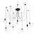 voordelige Clusterontwerp-8-licht vintage meerdere hoofden verstelbare diy hanglamp plafond spider woonkamer eetkamer kroonluchter hanglamp