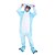 preiswerte Kigurumi Pyjamas-Erwachsene Kigurumi-Pyjamas Elefant Pyjamas-Einteiler Flanell Blau Cosplay Für Herren und Damen Tiernachtwäsche Karikatur Fest / Feiertage Kostüme