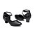 olcso Báli cipők és modern tánccipők-Női Modern cipők Szintetikus Magassarkúk Cakkos Vaskosabb sarok Személyre szabható Dance Shoes Fekete / Professzionális