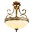 olcso Mennyezeti lámpák-3-Light 41 cm Mini stílus / Az izzó tartozék Mennyezeti lámpa Fém Üveg Bronz Rusztikus / Vintage 220-240 V / 100-120 V / E26 / E27