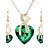 cheap Jewelry Sets-Women&#039;s Stud Earrings Necklace Heart Fashion Earrings Jewelry White / Black / Purple For Party