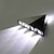 abordables Apliques de pared empotrados-Lightinthebox 23,5 cm luces de pared de montaje empotrado diseño de triángulo LED aplique de pared luz de aluminio moderno mini accesorio de estilo pasillo interior arriba abajo lámpara de pared