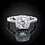 voordelige Ring-Bandring Diamant patiencespel Rose goud Goud Zilver Zirkonia Dames Modieus Bruids 5 6 7 8 9 / Kubieke Zirkonia