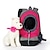 cheap Dog Travel Essentials-Cat Dog Carrier Bag Travel Backpack Cat Backpack Portable Breathable Solid Colored Nylon puppy Small Dog Purple Yellow Red