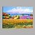 olcso Tájképek-Hang festett olajfestmény Kézzel festett - Landscape Művészi Vászon / Nyújtott vászon