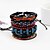 cheap Men&#039;s Bracelets-Men&#039;s Leather Bracelet Rope Twisted woven Twist Circle Personalized Leather Bracelet Jewelry Rainbow For Stage Street