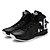 abordables Zapatillas deportivas de hombre-Hombre Zapatos PU Primavera Otoño Confort Zapatillas de Atletismo Baloncesto Con Cordón para Casual Negro Rojo Negro/Rojo