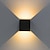 olcso Kültéri falilámpák-1db 2x5w csillogó, modern, rövid kocka állítható felületre szerelt led lámpák kültéri vízálló ip68 alumínium felfelé kerti lámpák 110v / 220v