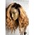 cheap Human Hair Wigs-Human Hair Glueless Full Lace Full Lace Wig style Brazilian Hair Natural Wave Wig 130% Density with Baby Hair Ombre Hair Natural Hairline African American Wig 100% Hand Tied Women&#039;s Short Medium