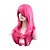 billige Kostumeparykker-Syntetiske parykker Kostumeparykker Naturligt, bølget hår Naturligt, bølget hår Paryk Lang Pink + Rød Syntetisk hår Dame