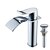 cheap Faucet Sets-Faucet Set - Waterfall Chrome Centerset Single Handle One HoleBath Taps