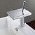 זול ברזים לחדר האמבטיה-חדר רחצה כיור ברז - מפל מים כרום סט מרכזי חור ידית אחת אחתBath Taps / Brass