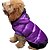 voordelige Hondenkleding-Hond Jassen Effen Casual / Dagelijks Winter Hondenkleding Paars Rood Grijs Kostuum Katoen S M L XL