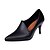 olcso Női magas sarkú cipők-Női PU Ősz / Tél Kényelmes Magassarkúak Cicasarok Erősített lábujj Fekete