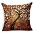 cheap Throw Pillows-4 pcs Linen Pillow With Insert, Pattern Geometric / Pattern / Abstract