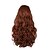 preiswerte Trendige synthetische Perücken-Synthetische Haare Perücken Locken Kappenlos Natürliche Perücke Lang Braun