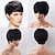 cheap Human Hair Capless Wigs-Human Hair Wig Straight Classic Classic Straight Machine Made Black#1B Daily