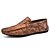 abordables Chaussures Sans Lacets &amp; Mocassins Homme-Homme Mocassins de confort Cuir Printemps / Automne Moccasin Mocassins et Chaussons+D6148 Vert / Marron