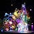 olcso LED szalagfények-led string fények 5m 16.4ft 50 led 2 készlet vízálló 8 mód távirányító időzítő csillogás ip65 tompítható karácsonyi kert party beltéri dekoráció