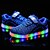 preiswerte Mädchenschuhe-Mädchen Schuhe Tüll Winter Herbst Leuchtende LED-Schuhe Sneakers Walking LED für Normal Draussen Party &amp; Festivität Schwarz Blau Rosa