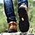 abordables Bottes Homme-Homme Bottes Chaussures de confort Athlétique Casual Extérieur Randonnée Cuir Nappa Bottes Mi-mollet Noir Marron Automne L&#039;hiver / Lacet