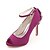 cheap Wedding Shoes-Women&#039;s Wedding Shoes Stiletto Heel Peep Toe Rhinestone Satin Basic Pump Spring / Summer White / Purple / Champagne / Party &amp; Evening