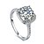 billige Motering-Ring Diamant simulert Sølv Zirkonium damer Mote 5 6 7 8 9 / Dame / Kubisk Zirkonium