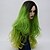 billige Kostumeparykker-cosplay kostume paryk syntetisk paryk natural wave natural wave paryk grøn langt grønt syntetisk hår kvinders ombre hår grønt