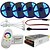 billige LED Strip Lamper-20m Lyssett 1200 LED 5050 SMD 10mm RGB Fjernkontroll Kuttbar Mulighet for demping 100-240 V