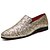 preiswerte Herrenpantoletten &amp; -slipper-Herren Slipper &amp; Slipper Mokkasin Loafer fahren Neuheit Loafer Britisch Hochzeit Alltag Party &amp; Abend Glanz Schwarz Silber Gold Herbst Sommer / Funkelnder Glitzer / Büro &amp; Karriere