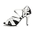 abordables Chaussures de danses latines-Femme Intérieur Sandale Talon Basket Fantaisie Talon Aiguille Fermoir T Noir