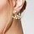 preiswerte Ohrringe-Damen Ohrstecker Gestlyte Ohrringe Vorne Hinten Blattform Grundlegend Simple Style Modisch Ohrringe Schmuck Silber / Golden Für Alltag Normal