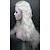 halpa Räätälöidyt peruukit-cosplay peruukki synteettinen peruukki cosplay peruukki aaltoileva aaltoileva pixie leikattu peruukki pitkä valkaisu blondi#613 valkoinen hopea synteettiset hiukset naisten punottu peruukki valkoinen