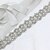 cheap Party Sashes-Satin / Tulle Wedding / Special Occasion / Anniversary Sash With Rhinestone / Imitation Pearl Sashes