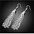 abordables Boucles d&#039;oreilles-Boucle d&#039;Oreille Créoles Femme Argent sterling Personnalisé Classique Franges Rétro Vintage Mode Hypoallergique Bagues Tendance Bijoux Argent pour Mariage Naissance Cadeau Soirée Sortie Valentin