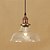 cheap Island Lights-1-Light 25 cm Bulb Included / Eye Protection / Designers Pendant Light Metal Glass Bowl Electroplated Retro 200-240V / 110-120V