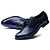 baratos Sapatos Oxford para Homem-Homens Sapatos de vestir Couro / Couro Envernizado / Pele Primavera / Outono Conforto Oxfords Preto / Azul / Casamento / Festas &amp; Noite / Cadarço / Festas &amp; Noite