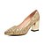 cheap Women&#039;s Heels-Women&#039;s Heels Chunky Heel Pointed Toe Comfort Novelty Wedding Dress Party &amp; Evening Glitter Red / Gold / Silver / 2-3 / EU42