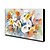 cheap Oil Paintings-Oil Painting Hand Painted - Floral / Botanical Modern Canvas