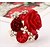 preiswerte Ringe-Stulpring Weiß Schwarz Purpur Harz Rosa Perle Blume damas Einstellbar / Damen