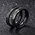 olcso Gyűrűk férfiaknak-Férfi Páros gyűrűk Band Ring Kocka cirkónia Fekete Titanium Acél Wolfram acél Circle Shape Luxus Klasszikus Szerelem Parti Születésnap Ékszerek